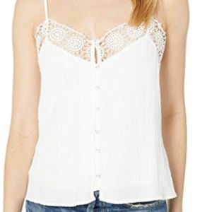 Madeline Crochet Lace Trim Tank